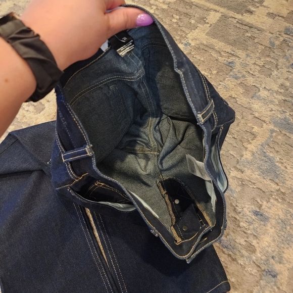 Current Elliot darkwash straightleg jeans.  Women's size 27. Button fly. - Picture 8 of 15